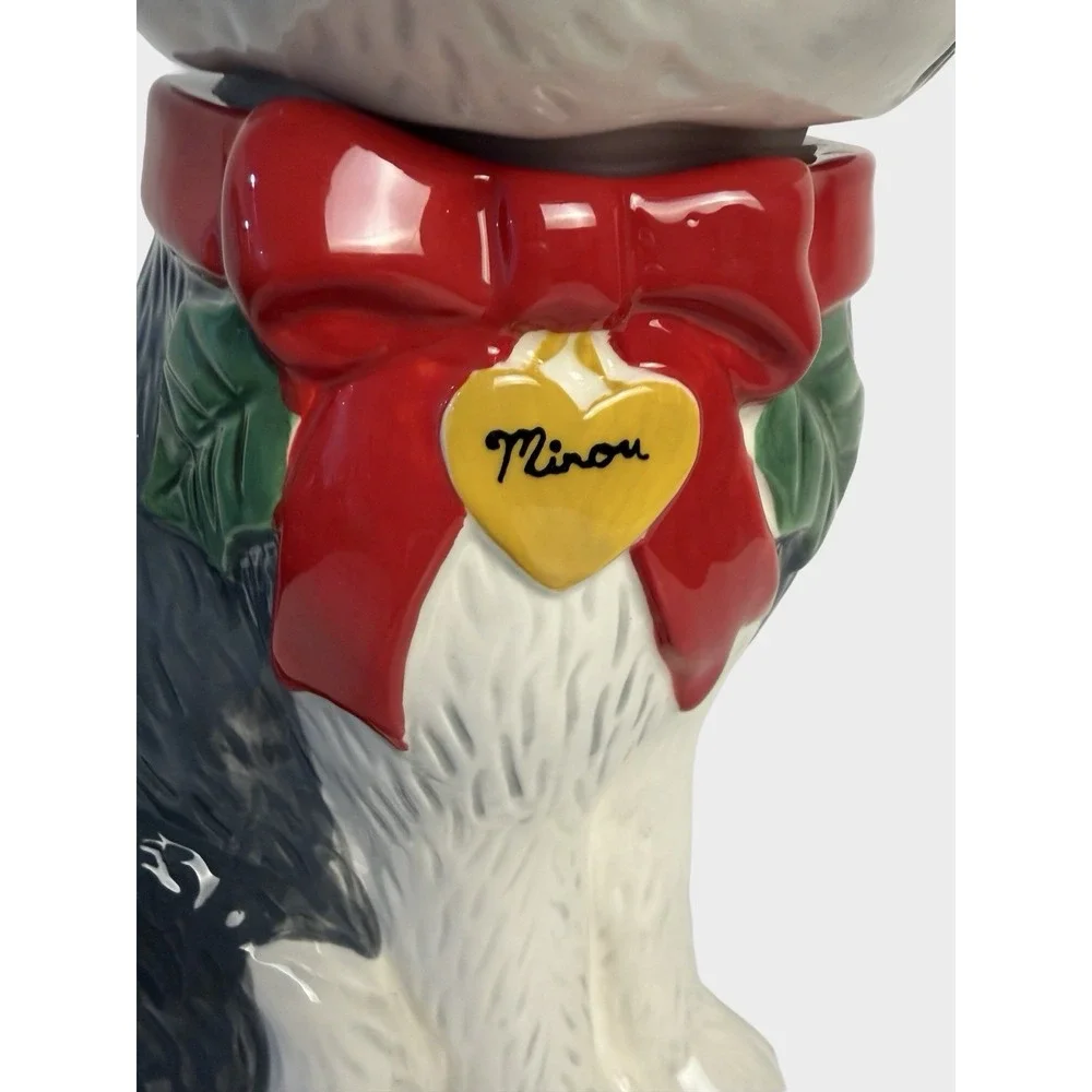Anthropologie‎ Peluche Cat Cookie Jar Ceramic Stoneware